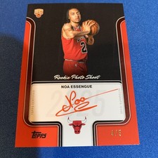 2025 Topps Basketball Noa Essengue Rookie Photo Shoot Red Ink Auto /5 #RP-NE 🔥
