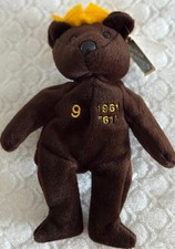 Roger Maris Bamm Beanos plush bear 1998 New with Tags and Case