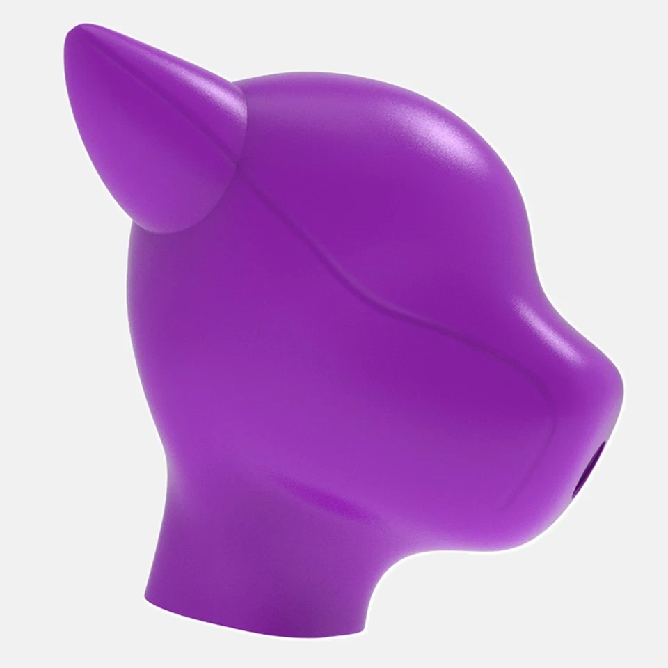 FURRJOI Silicone BDSM Dog Drone Head Mask Hood For Cosplay Puppy Love Fetish - Image 4 of 4