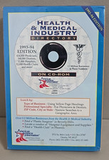 1993-94 Edition Health & Medical Industry Directory CD-ROM Sealed Vintage RARE
