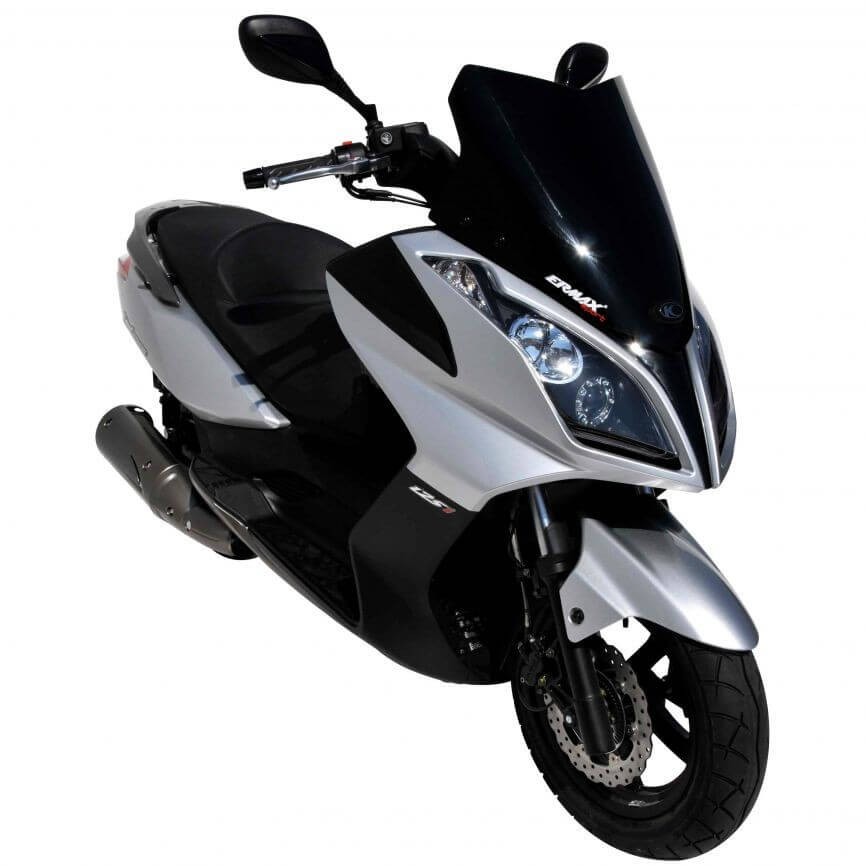 Bulle sport Ermax noire foncée pour Kymco Super Dink 125i et 300i 2011-2017