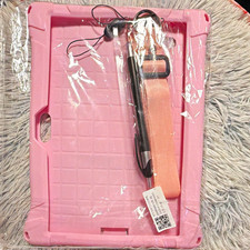 Pink Shockproof Silicone Case for Apple iPad w/ Stand Hand Strap Pen Holder