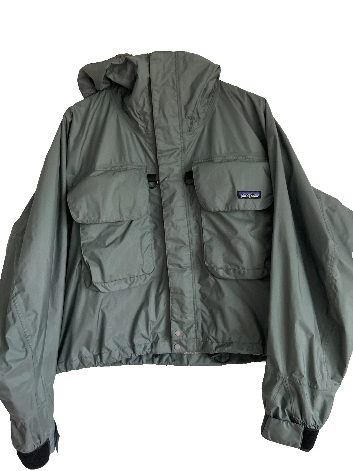 Vtg PATAGONIA SST Deep Wading Fishing Waterproof Men's Jacket L -Grey #81796
Opens in a new window o