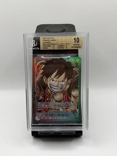 Monkey D Luffy OP01-003 L Leader Alternate Art Japanese PSA 10 One Piece