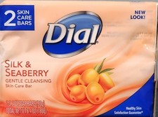 Dial Silk Seaberry Skin Care Bar Soap 2 bars in pack