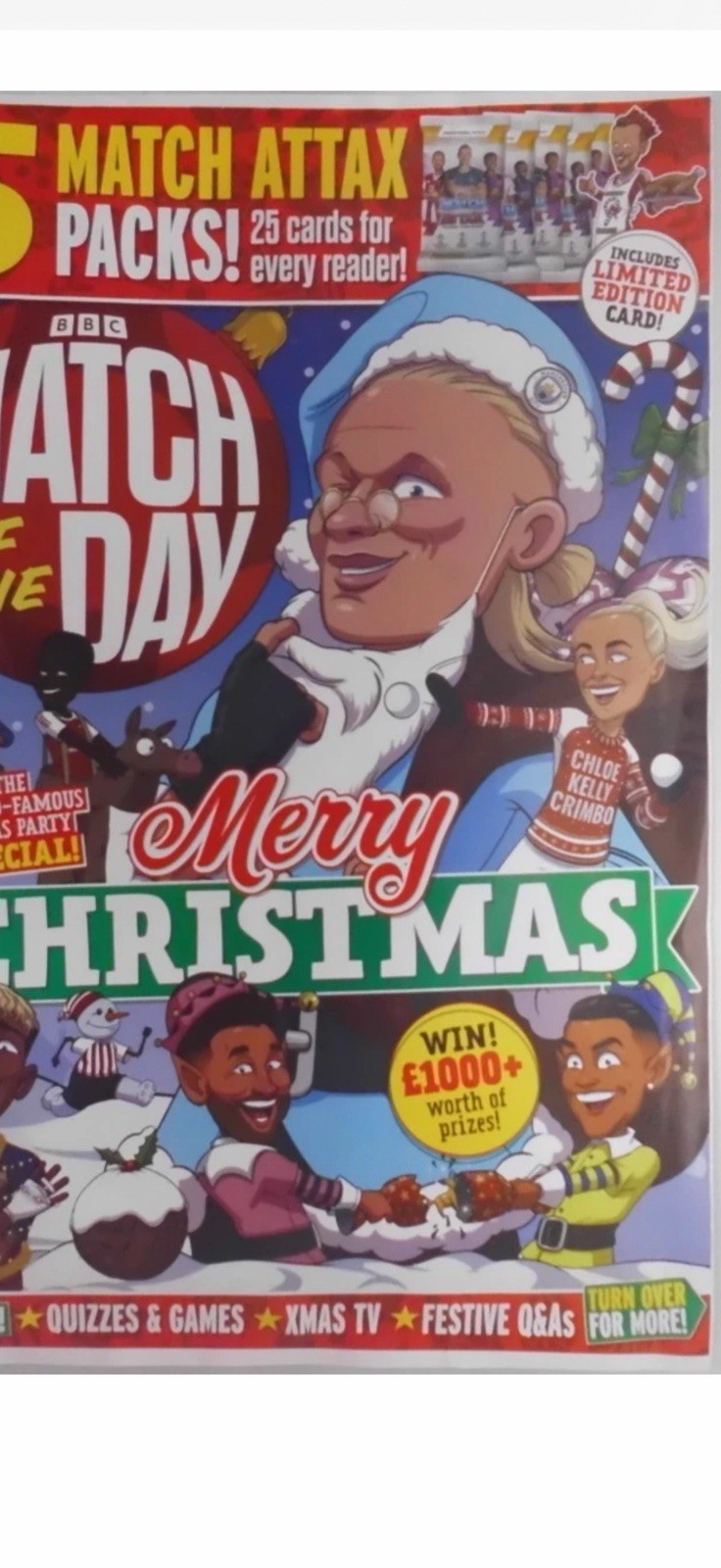 Match of the Day magazine 3rd Dec 2025 + 25 Topps Match Attax cards inc Ltd Ed