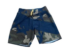 Quiksilver T-Street Camo Army Front Tie Board Shorts Swim Trunks Kids Size 22