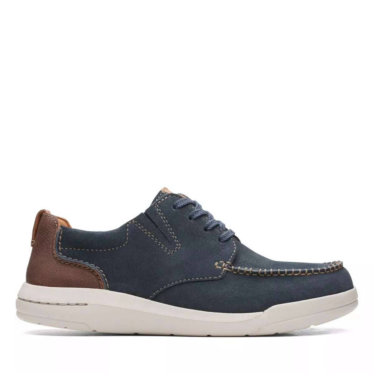 Clarks mens store navy shoes
