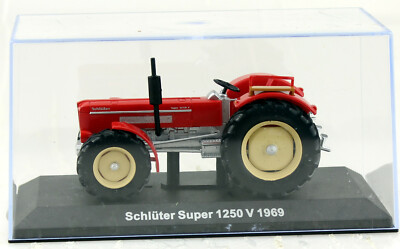 Tracteur Agricole Miniature Schlüter Super 1250 V (1969) - Échelle 1:43 - Hachette Diecast