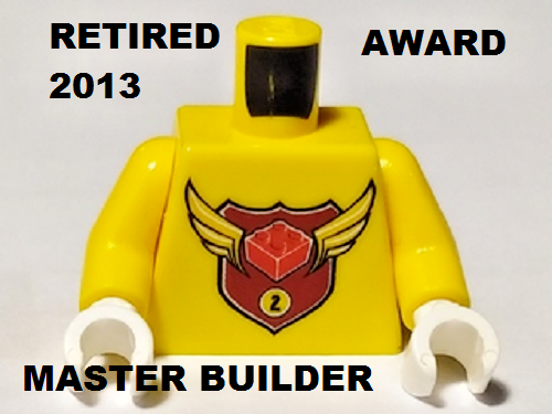 LEGO Limited Minifigure Yellow Torso Body Master Builder Level 2 Award Retired - 第 1/1 張圖片