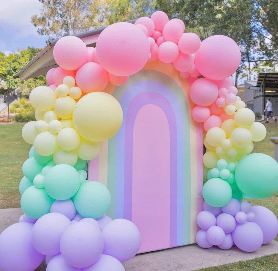 JULIES Pastel Balloons Latex Party Balloons 100PACK 12 in Round Helium