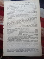 1889 Train Report BRADFORD BORDELL & Kinzua Railroad Simpson Rew City Pennsylvan