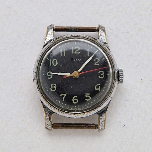 Early Vintage Soviet Mechanical watch POBEDA ZIM central second hand - Picture 2 of 12