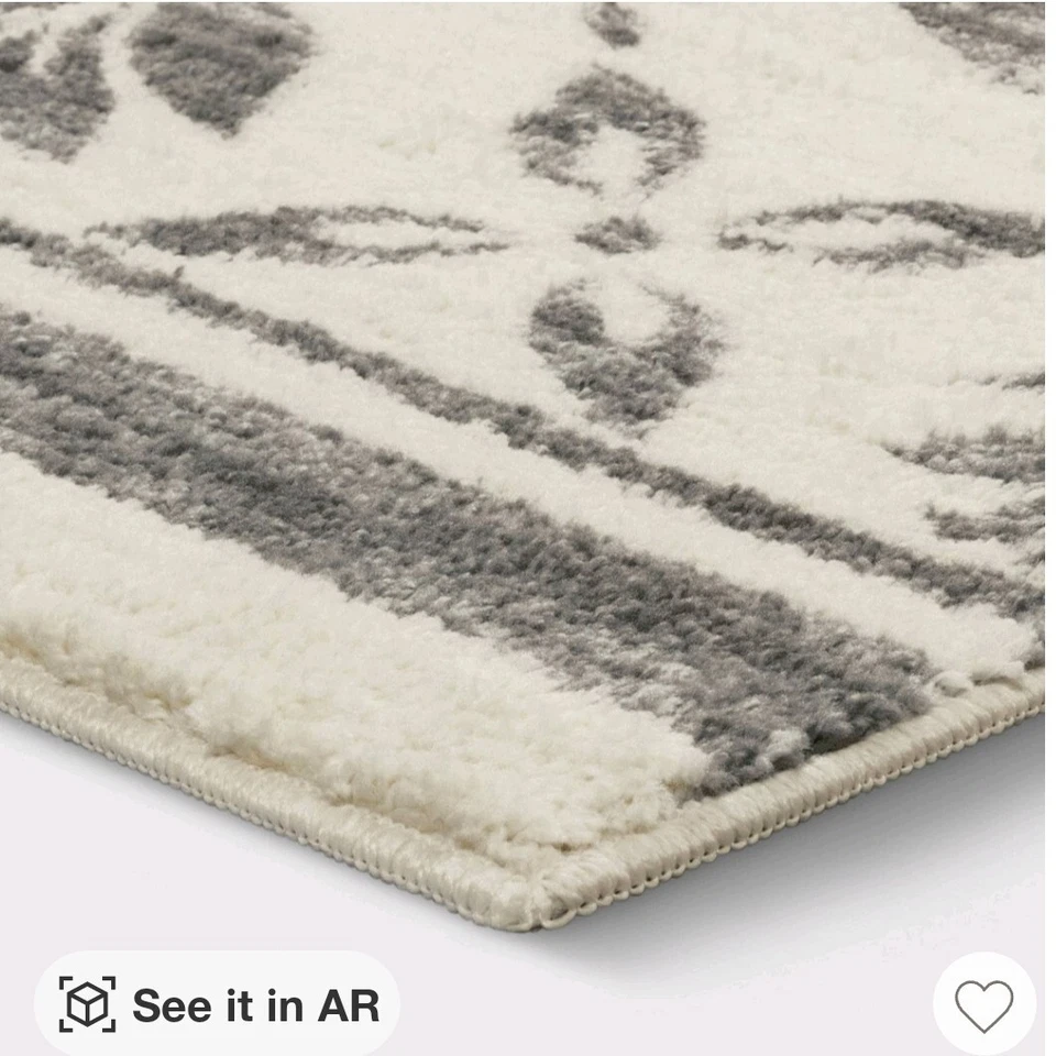 ✨️ Alfombra Belwood 7'x10' Estampado en Bloque Motivo Crema - Umbral Foto 3 de 4