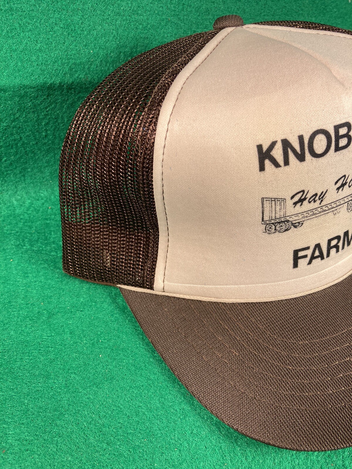 Vintage Knob Hill Farms Hay Hog Mesh Snapback Farmer … Gem