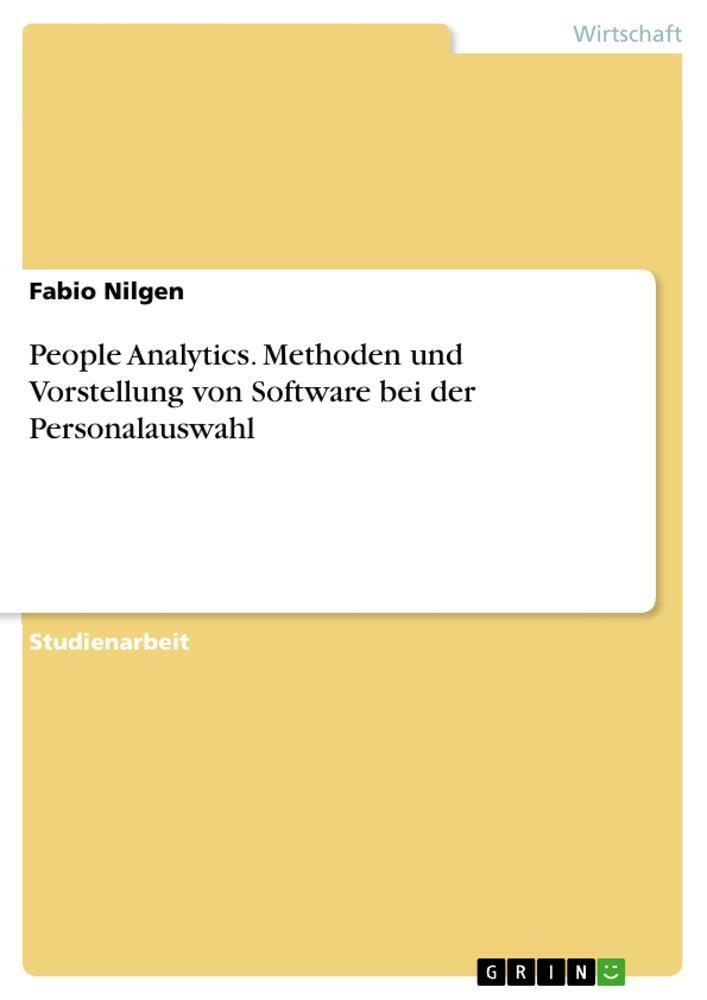 Thumbnail - Fabio Nilgen | People Analytics. Methoden Und Vorstellung Von Software