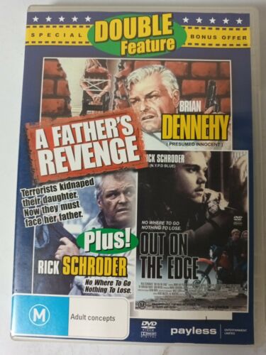 A Fathers Revenge & Out On The Edge DVD Movie Region 4 Free Post au457 - Imagen 1 de 2