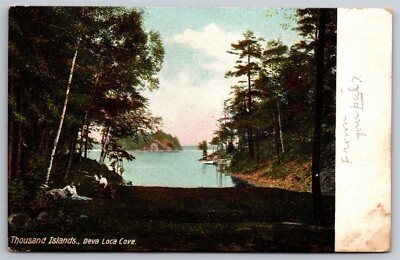 Deva Loca Cove Thousand Islands NY C1908 DB Postcard L15