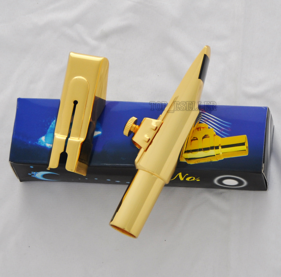 sale promotion!! Top Gold Plated Eb Baritone Saxophone Metal Mouthpiece new