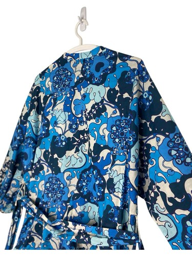Rhode Womens Small Emma Dress Mini Button Poplin Blue Belted - Picture 11 of 12