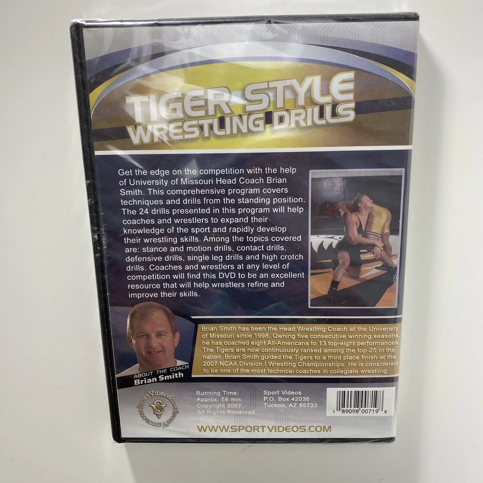 SEALED Tiger Style Wrestling Drills: On Your Feet DVD Featuring Brian Smith 2007 Foto 2 de 3