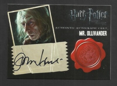 ARTBOX HARRY POTTER JOHN VERLETZT AUTOGRAMMKARTE MR OLLIVANDER AUTHENTIC SIGN AUTO