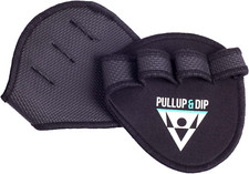 PULLUP  DIP Neoprene Grip Pads Lifting Grips, The One Size, Black
