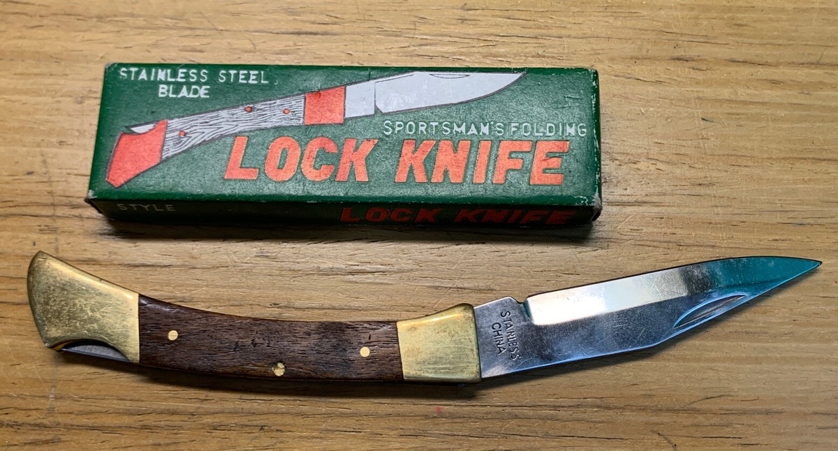 SPORTSMAN'S FOLDING LOCK KNIFE MODEL A003 Original Box SPORTSMAN'S FOLDING LOCK KNIFE MODEL A003 Original Box