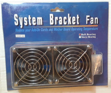 System Bracket Fan Heat Dissipation Add On Cards and Mother Board Cooling