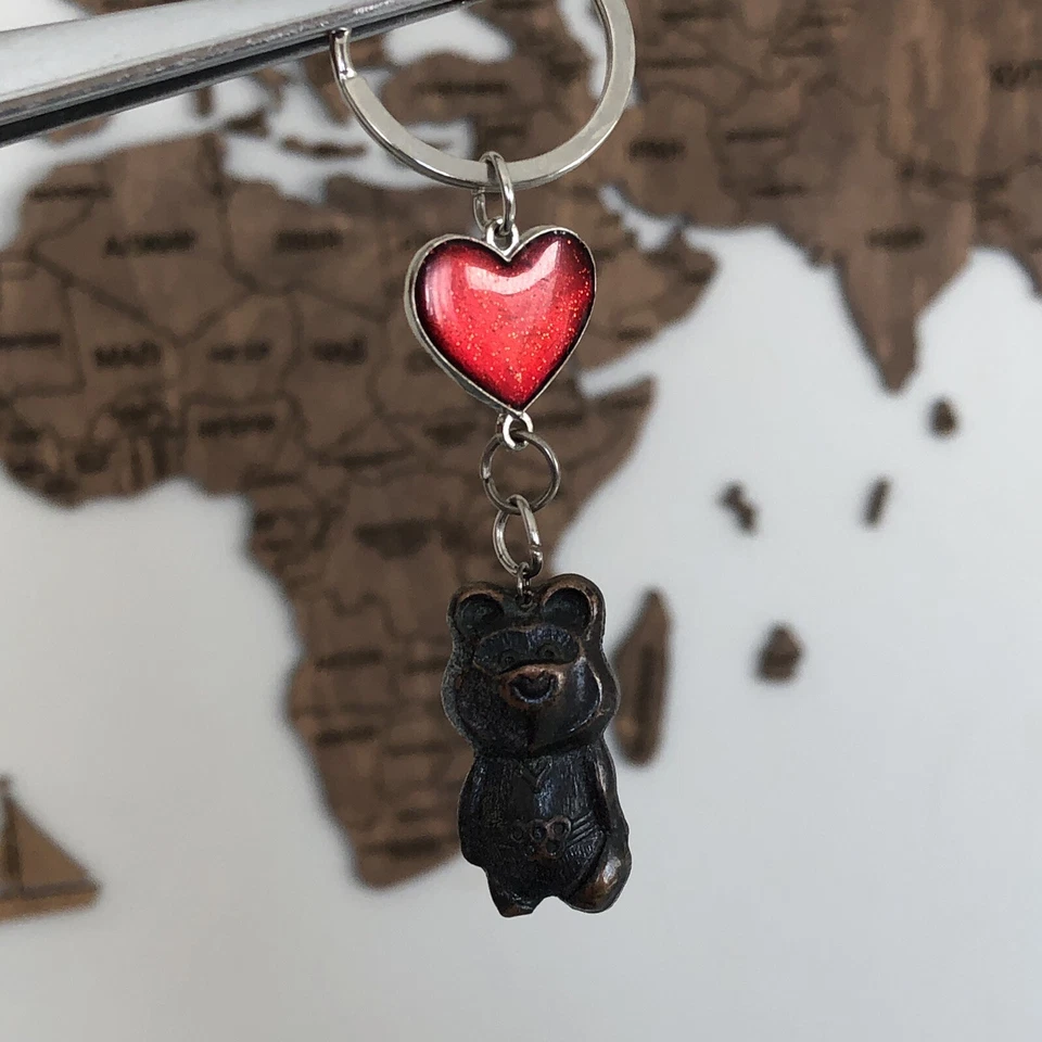 USSR 1980 Moscow 1980 Russia Bear Logo Soviet Olympic Games Keychain Key Chain - Image 2 of 4