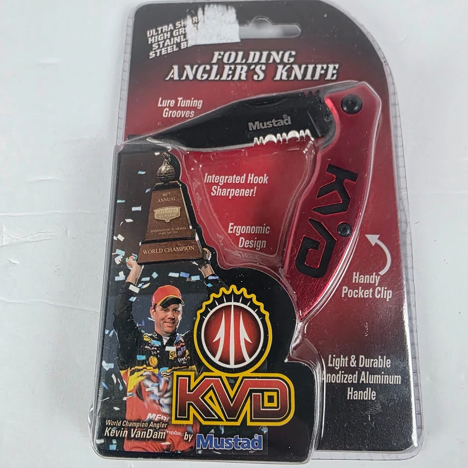 Mustad KVD Angler's Folding Knife Pocket Clip - Image 3 of 3