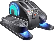 Under Desk Elliptical Trainer, Leg Exerciser w/Remote & LCD, Portable for Senior