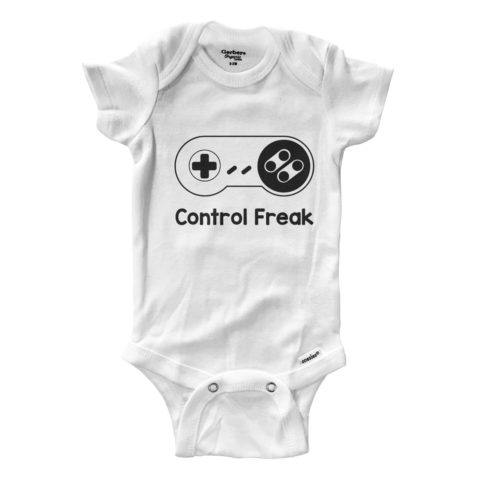 Infant Baby One-Piece Bodysuit Clothes Romper Control Freak SNES Retro Gaming
