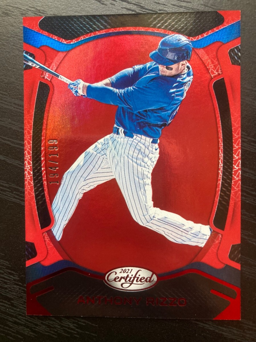 2021 Panini Chronicles - Certified Red #38 Anthony Rizzo
