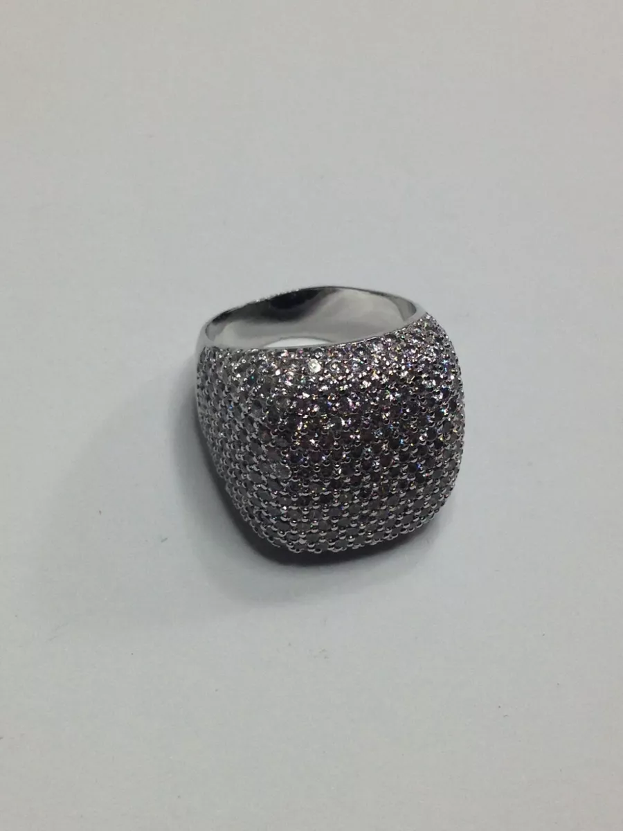 ANELLO ELEGANTE CERIMONIA MODELLO MARA VENIER QUADRATO PAVE
