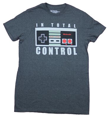Nintendo Adult New T-Shirt  - In Total Control NES Controller Pic