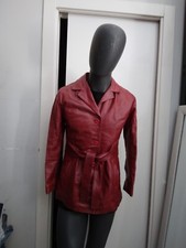 FERRONE Giacca in vera pelle usato donna woman rosso Tg XL XYC1057L