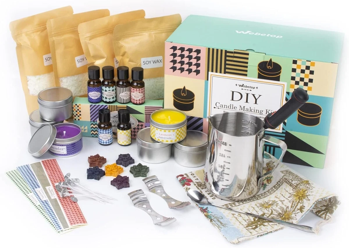 Kit fai da te per realizzare candele con fusore elettrico per cera, kit per realizzare le