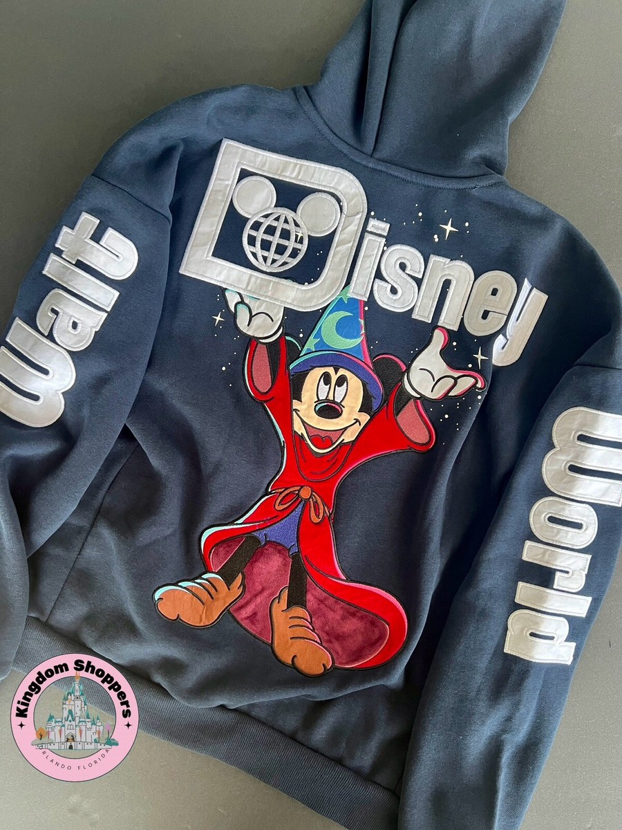 2025 Walt Disney World Sorcerer Mickey Navy Zip Hoodie