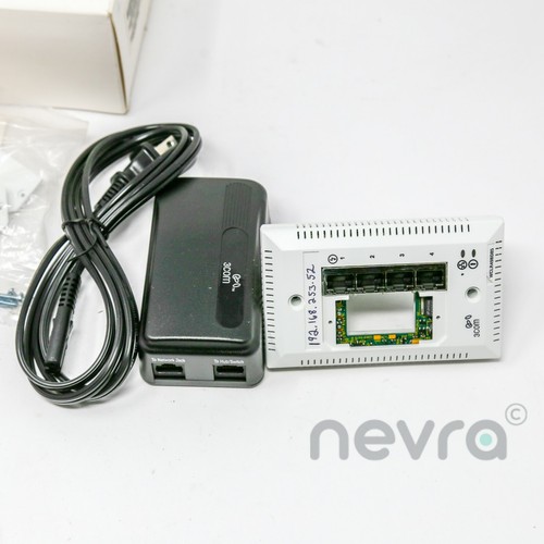 3Com 3CNJ220-CRM Cream Color Intellijack 4 Port Switch - Picture 3 of 9