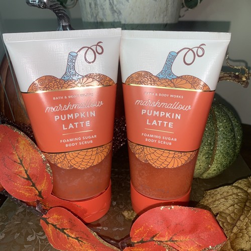 2 BATH & BODY WORKS MARSHMALLOW PUMPKIN LATTE FOAMING SUGAR BODY SCRUB 8 OZ NEW - Picture 7 of 7