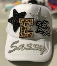 Trucker hat - Custom Designs Purchase with your Initial, Colors, Etc.
