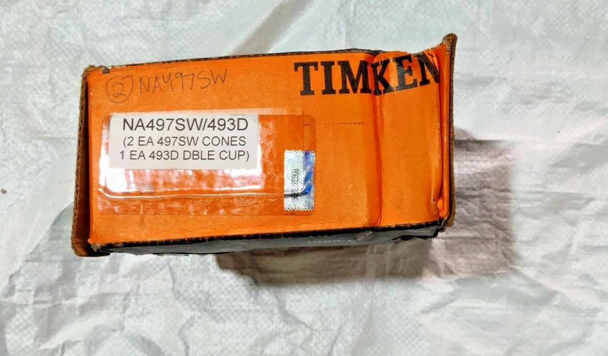 TIMKEN NA497SW/493D Tapered Roller Bearing Complete Set New USA Made