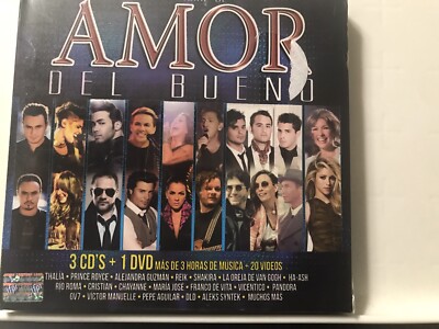3cds DVD 90s 80s  Amor Bueno V6 Dvd Con Versiones En Vivo & Video Clips