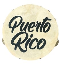 Puerto Rico Single-Row Small Pandereta Tambourine Free Shipping