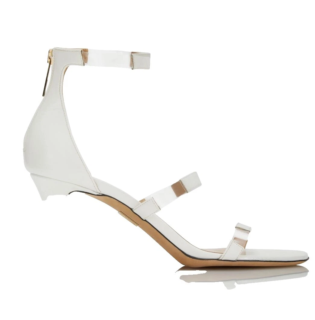White Patent Leather Heels for Women