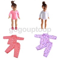 Pack Of 4 One-piece Swimwear Swimsuit Pajamas Outfit For 18 American Girl Doll Pack Of 4 One-piece Swimwear Swimsuit Pajamas Outfit For 18 American Girl Doll