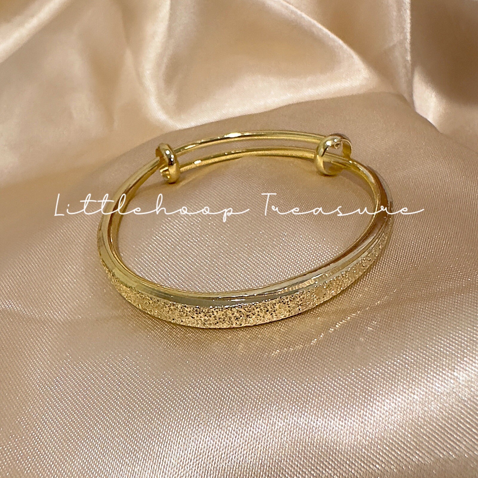 22K Gold Filled Adjustable Bracelet for Girls & Toddlers