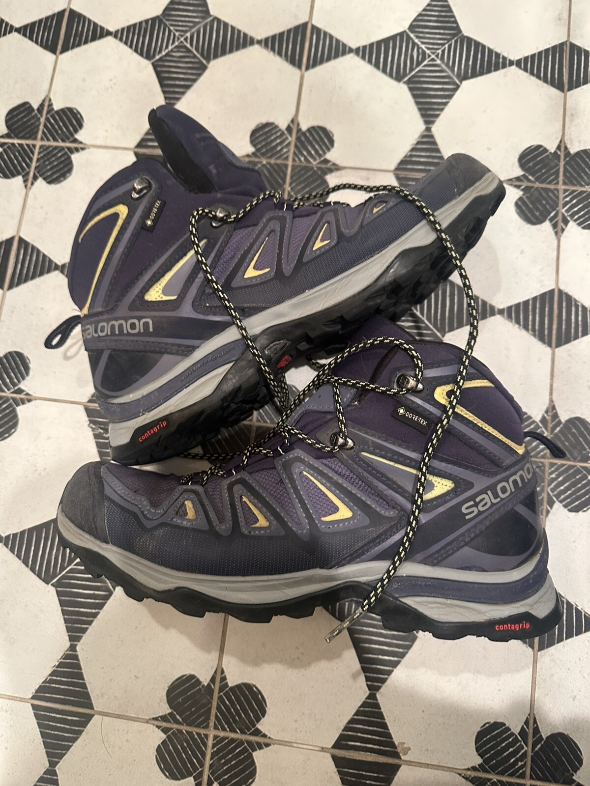 Stivali Salomon X Ultra 2 Mid GTX donna taglia 9 blu Gore Tex impermeabili escursionismo