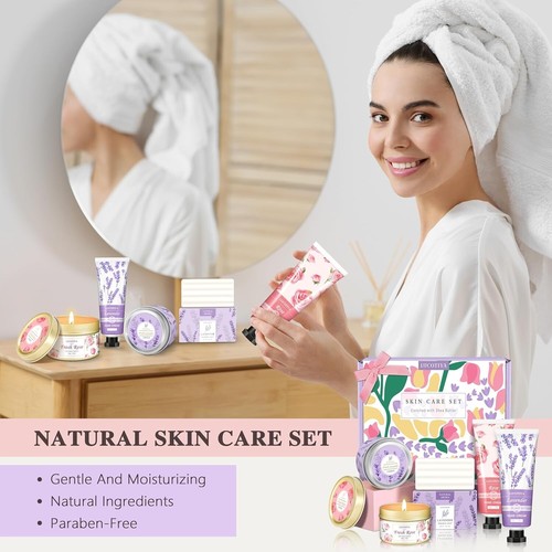 Valentines Day Gifts for Her,Love Girlfriend, Wife, Mom-Lavender Spa Basket Set* - Picture 3 of 24
